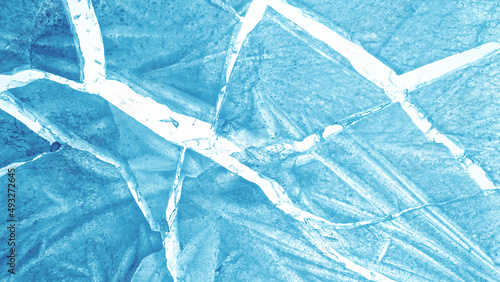 Close-up of broken ice, mac...