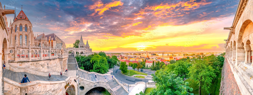Fototapeta premium Fischerbastion, Budapest, Ungarn
