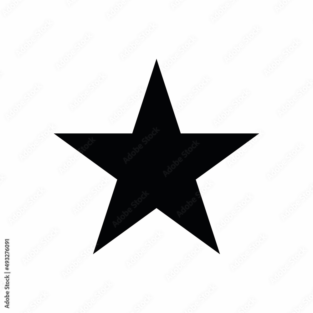 Star template icon of vector illustration Star template icon of vector illustration