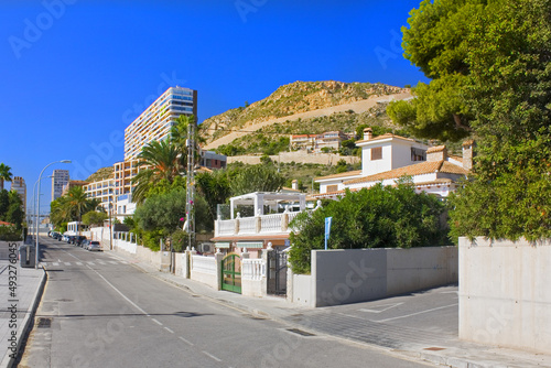 Villa at sunny day in Alicante, Spain