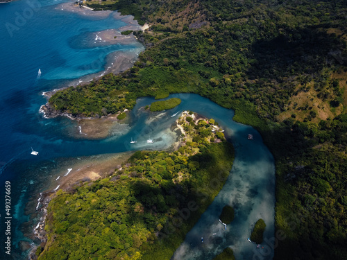 view of a island