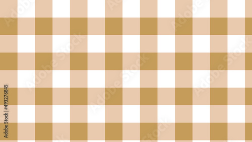 big brown tartan, plaid, gingham, checkered pattern background, perfect for wallpaper, backdrop, postcard, background