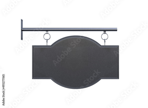 Metal sign, isolated on white background. 3d illustration