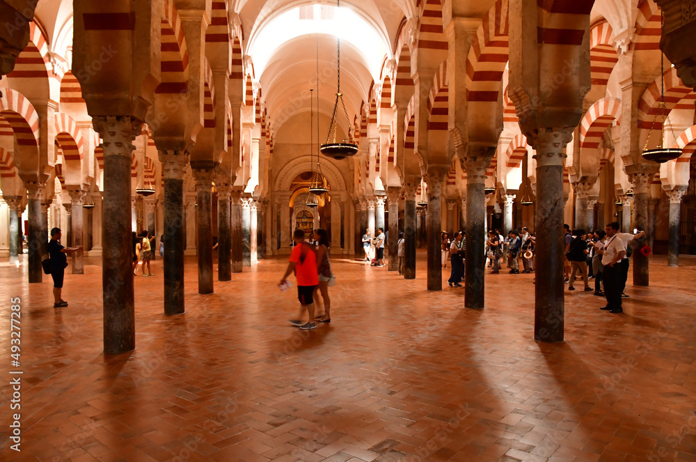Cordoba; Spain - august 28 2019 : Mosque Cathedral