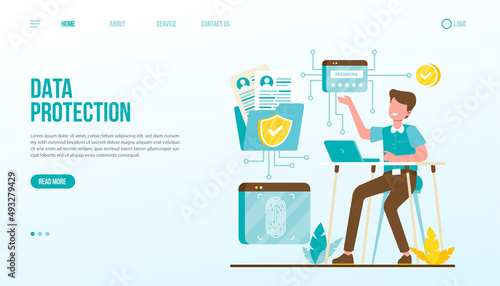 Data Protection Landing Page Template