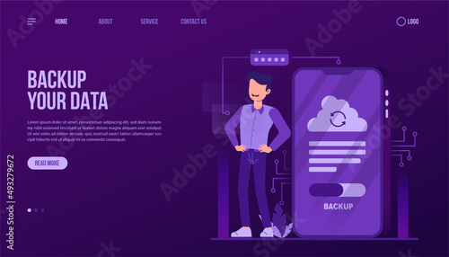 Cloud Storage Landing Page Template
