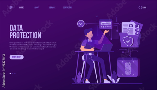 Data Protection Landing Page Template