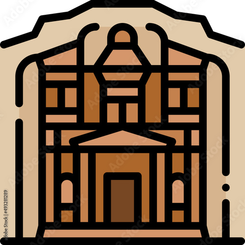 petra filled outline icon