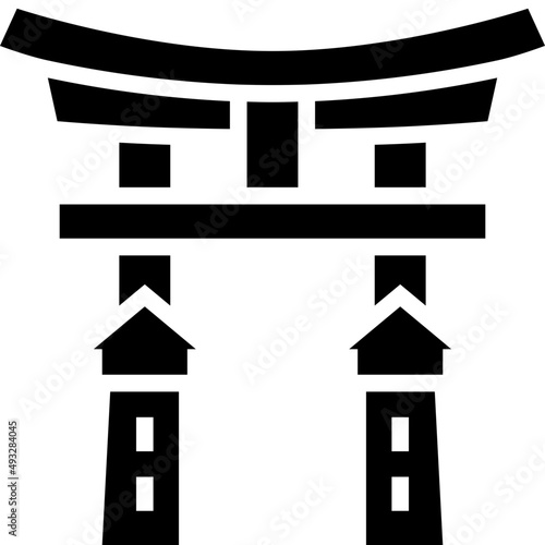 itsukushima shrine solid icon