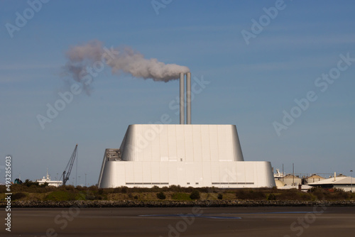 Photography poolbeg waste incinerator, dublin, ireland