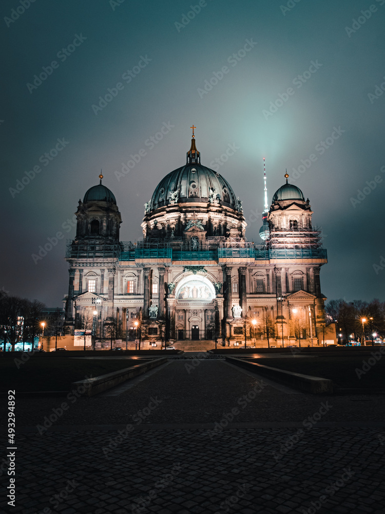 Berliner Dom oder Berliner Dom am Nacht, Berlin, Deutschland