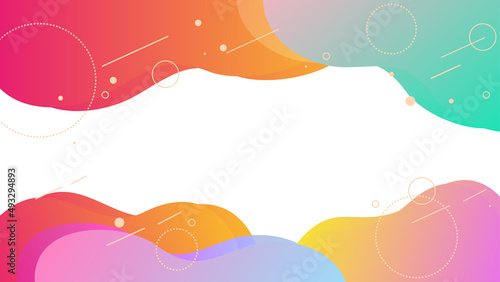 カラフルポップ背景イラスト