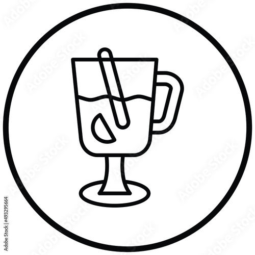 Vector Design Mulled Wine Icon Style