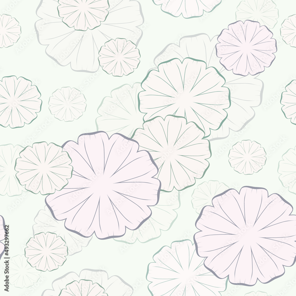 Abstract light floral pattern. Seamless vector background Abstract light floral pattern. Seamless vector background