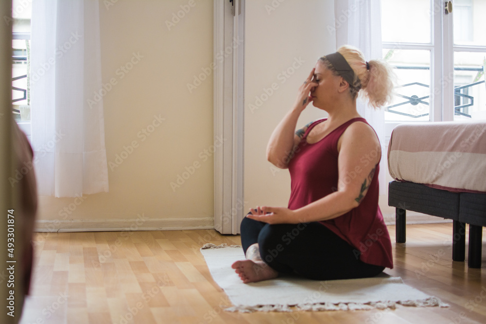 Yoga breathing exercise