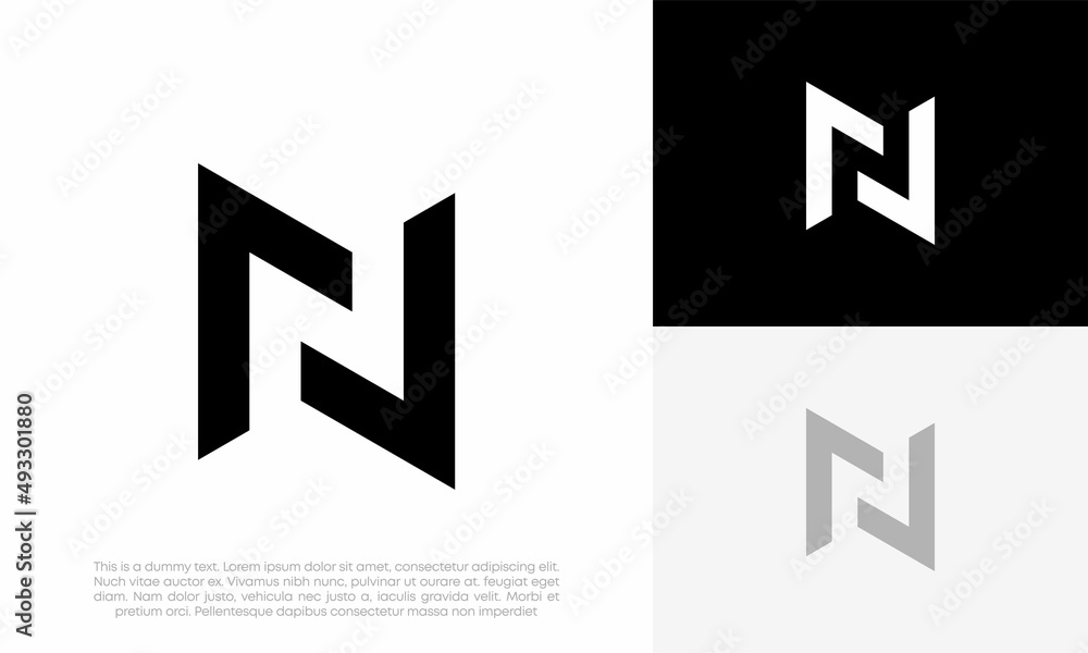 letter N logo initial abstract vector icon design illustration letter N logo initial abstract vector icon design illustration