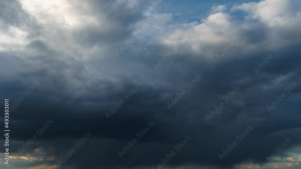 background of dark dramatic sky with stormy clouds timelapse before rain or snow, extreme weather background of dark dramatic sky with stormy clouds timelapse before rain or snow, extreme weather