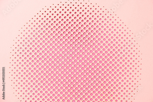 comic cartoon pink pop art background with dots photo
