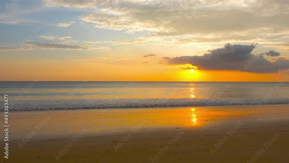 Sunset on the sea Phuket Thailand beach. Sunset on the sea Phuket Thailand beach.