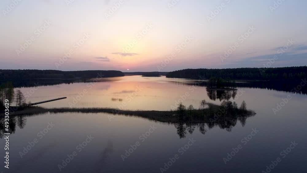 Peacefull summer evening in Asvejos regional park, Lithuania. Peacefull summer evening in Asvejos regional park, Lithuania.