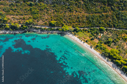 Przepiękna plaża nad Adriatykiem  © Dronexpress