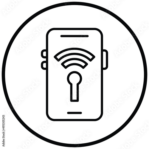 Vector Design Mobile Hotspot Icon Style