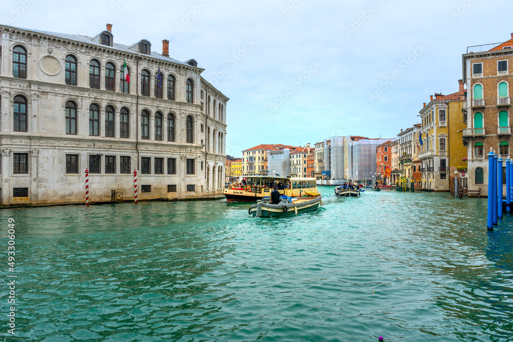 Beautiful buildings along the Grand Canal.