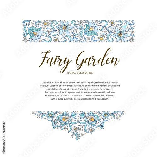 Photography Vector floral frame, vignette, border, card design template