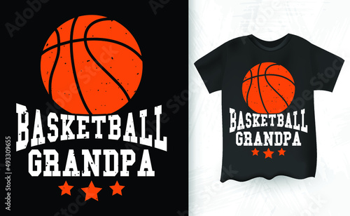 Basketball Player Vintage Funny T-Shirt Design