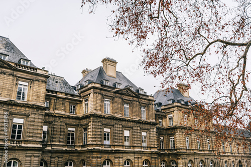 Historical Luxembourg palace in France photo