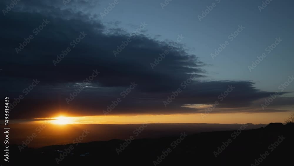 Fascinating Cloud Sunrise Wide Angle Timelapse