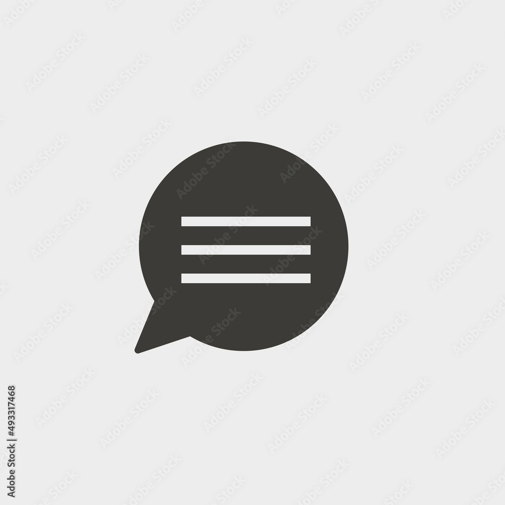 Chatting_bubble vector icon illustration sign Chatting_bubble vector icon illustration sign