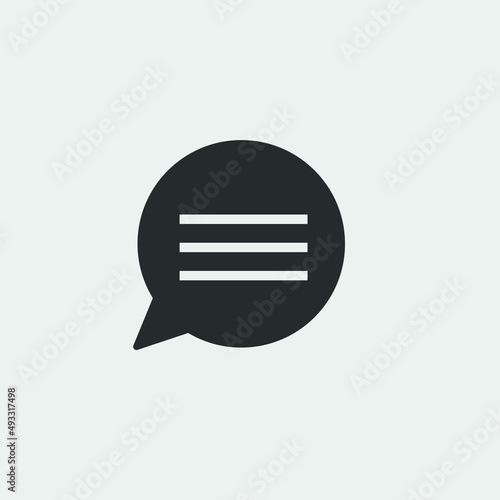 Chatting_bubble vector icon illustration sign