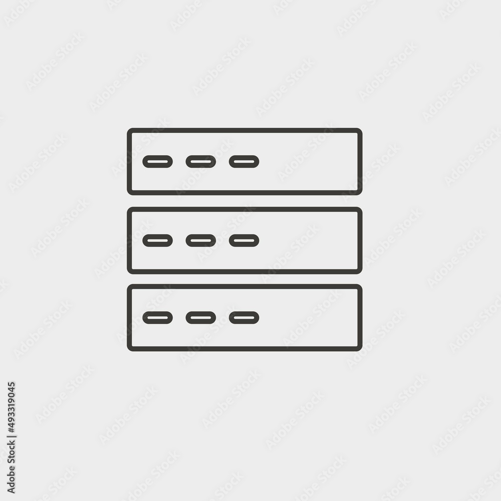 Computer_servers vector icon illustration sign Computer_servers vector icon illustration sign