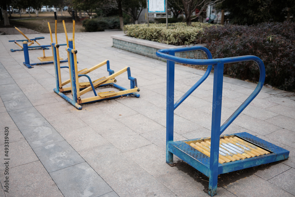 Public Exercise Equipment In Anhui, China Public Exercise Equipment In Anhui, China