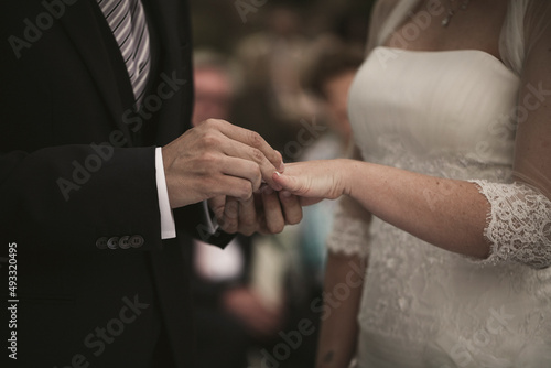 spouses hands photo