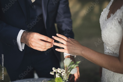 wedding ring exchange photo