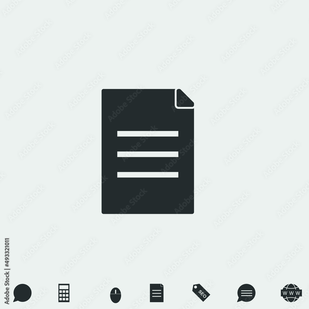 File vector icon illustration sign File vector icon illustration sign