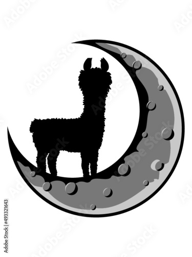 Mond Lama Silhouette 