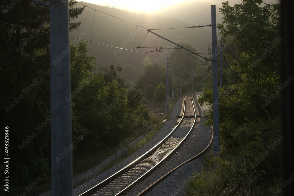 Railway In The Mountains
