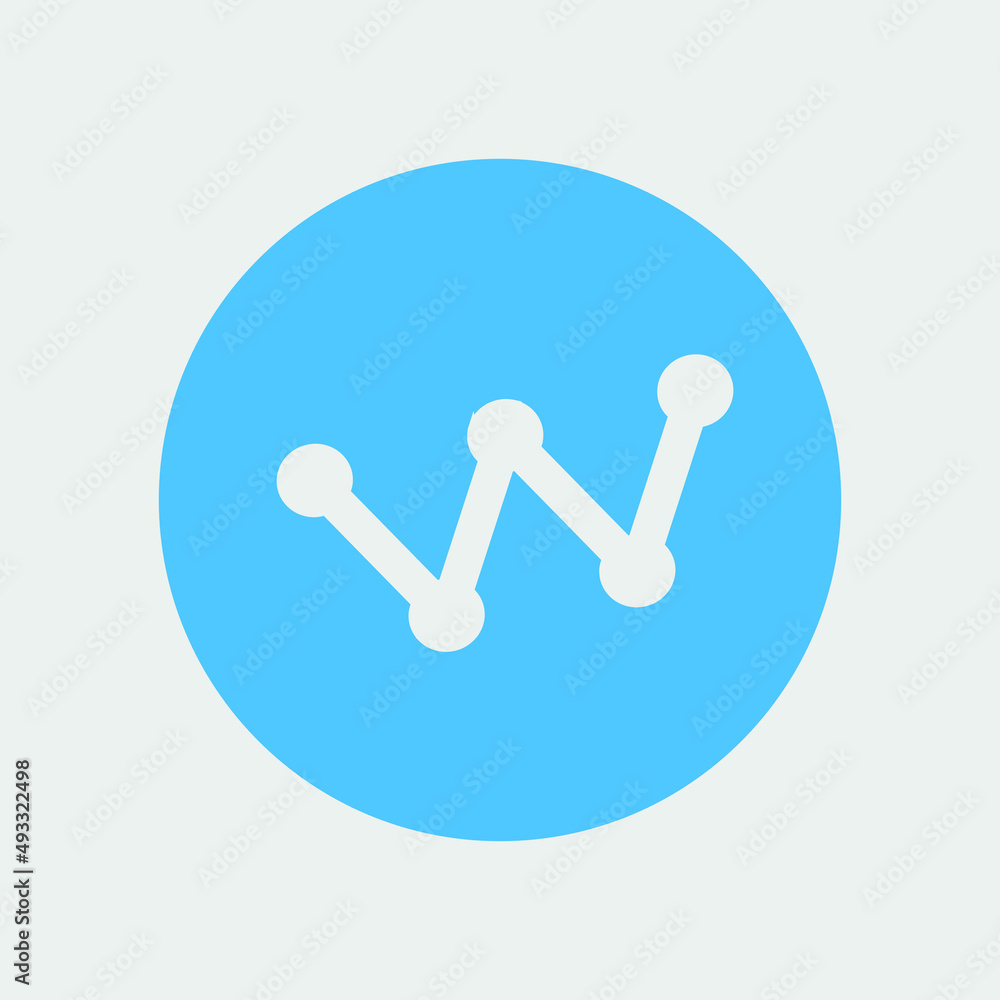 Graph presentation vector icon illustration sign Graph presentation vector icon illustration sign