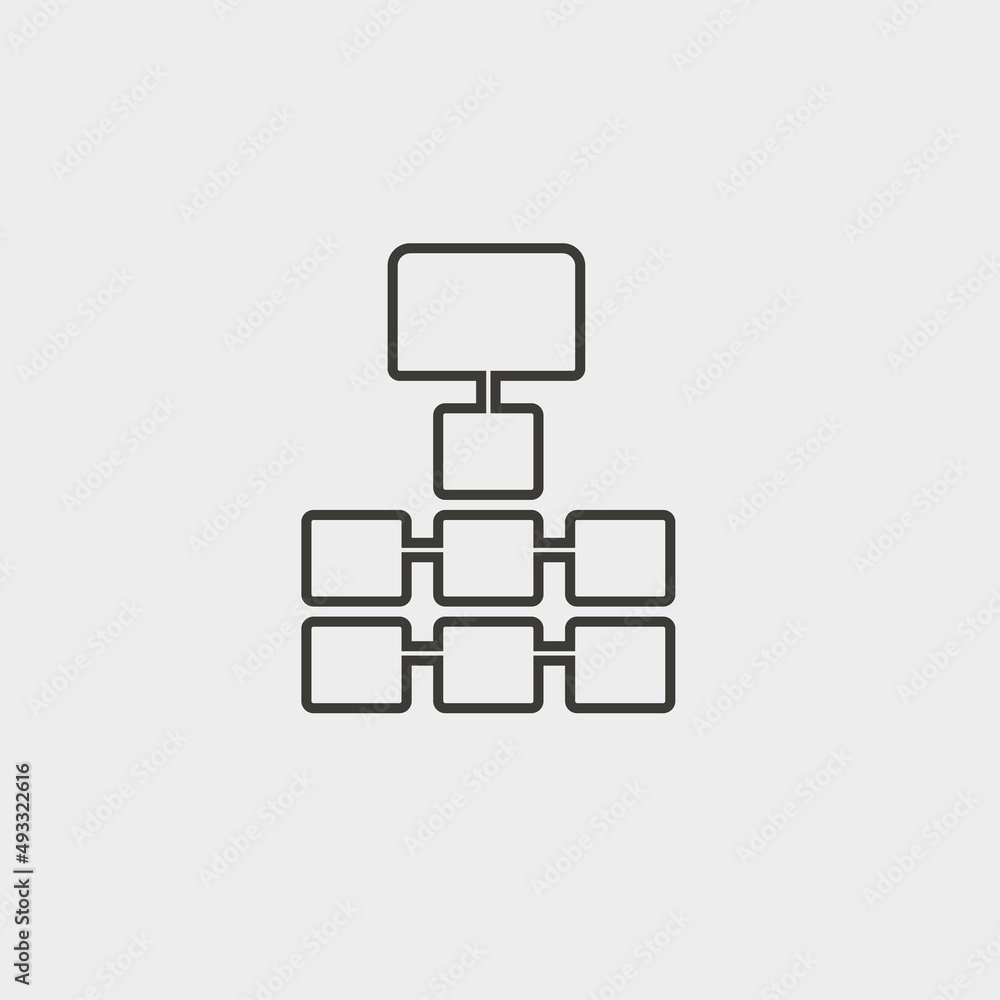 Hierarchy vector icon illustration sign Hierarchy vector icon illustration sign