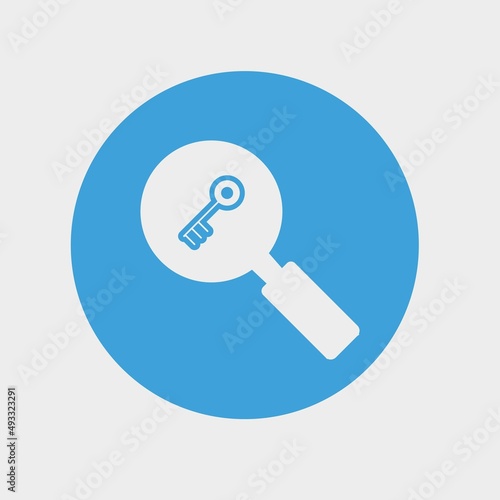 Key_search vector icon illustration sign