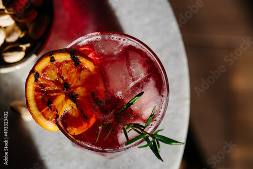 Sloe gin cocktail photo