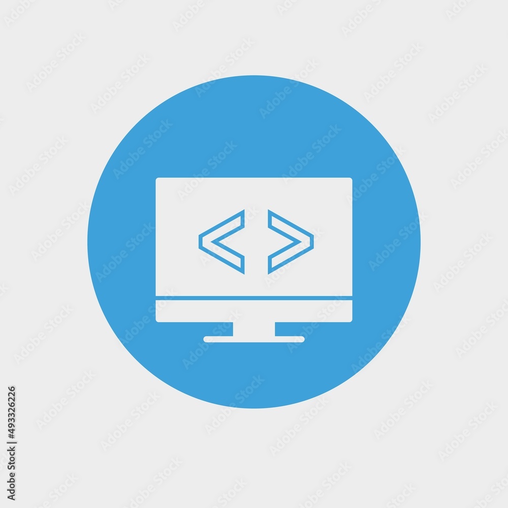 Programming vector icon illustration sign Programming vector icon illustration sign