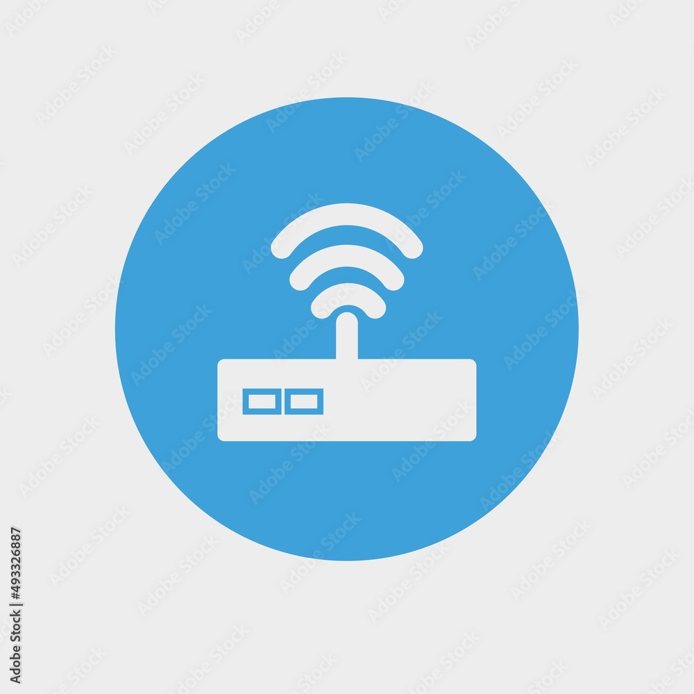 Router vector icon illustration sign Router vector icon illustration sign