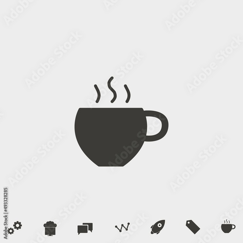 Tea_cup vector icon illustration sign