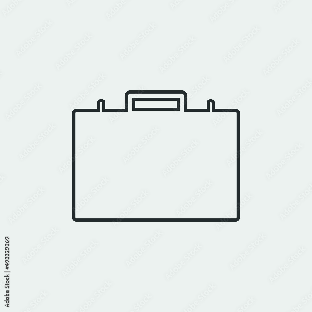 Briefcase vector icon illustration sign Briefcase vector icon illustration sign