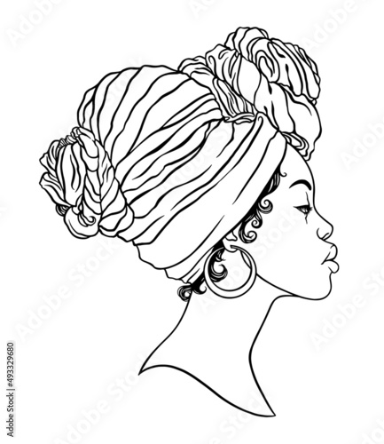 Beautiful African American woman