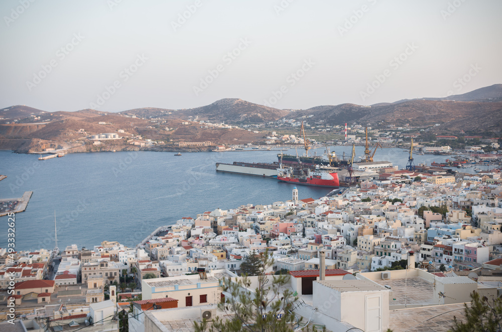 Travel to Syros, Greece where Greek island of Siros has a unique Venetian architectural, Byzantine and Roman architecture having blended in harmoniously Syra islands of the Cyclades wonderful holiday